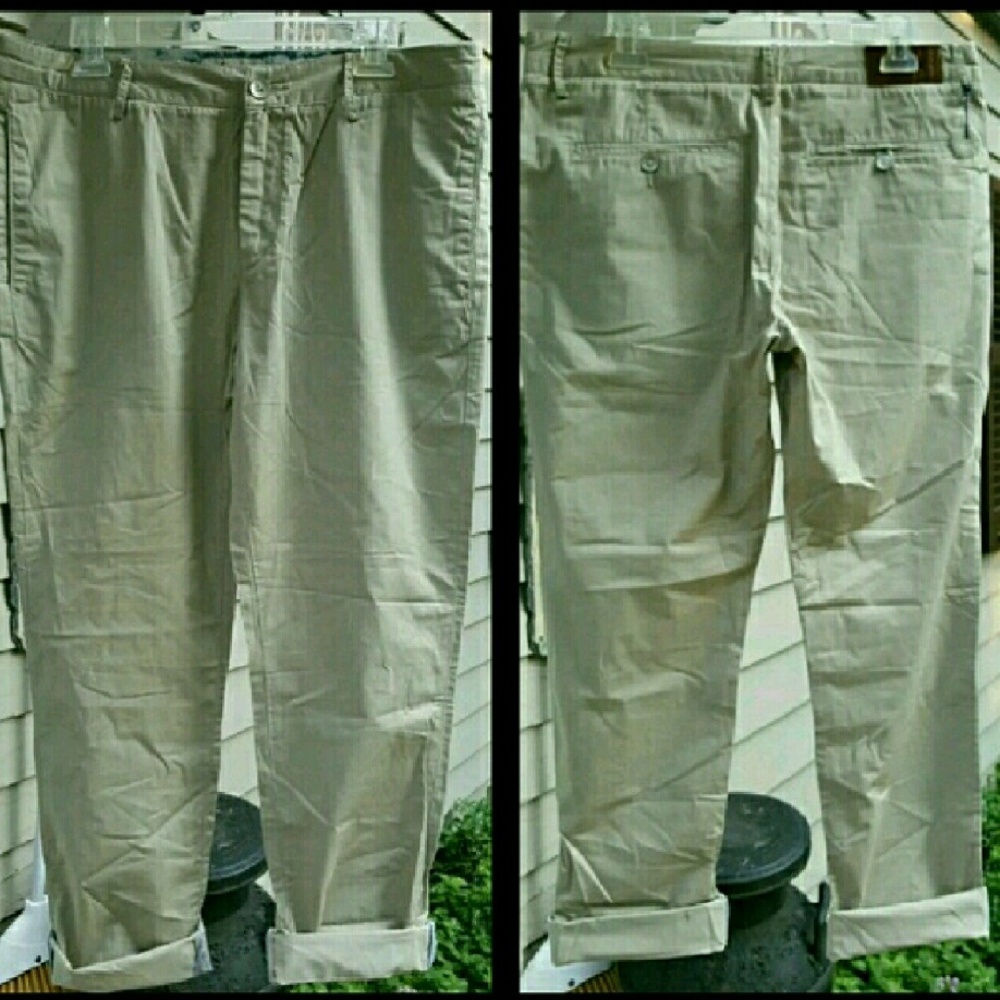 π£SOLDπ₯π Acne Boyish Straight SLOUCHY Khaki pants - Picture 1 of 5