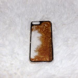 iphone 5,5s,5se Glitter Moving Case Gold