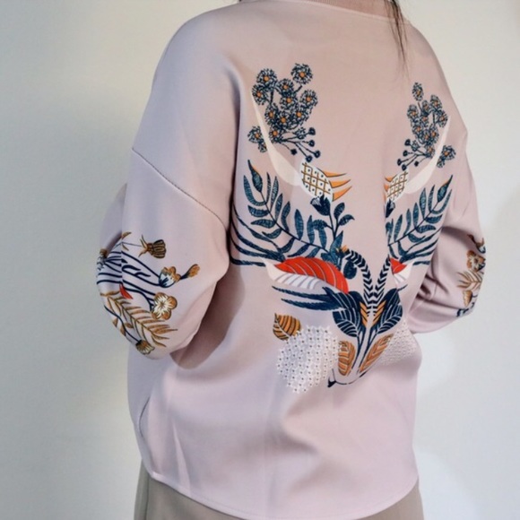 💞50% OFF!!! 💞Embroidered printed effect jacket👯 - Picture 5 of 5