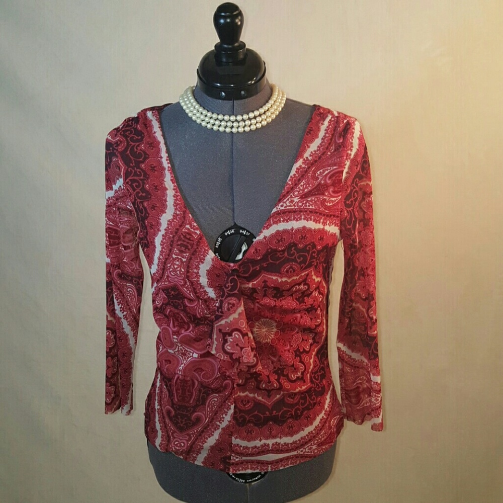 THE LIMITED Patterned Blouse
