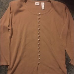 Brown button up
