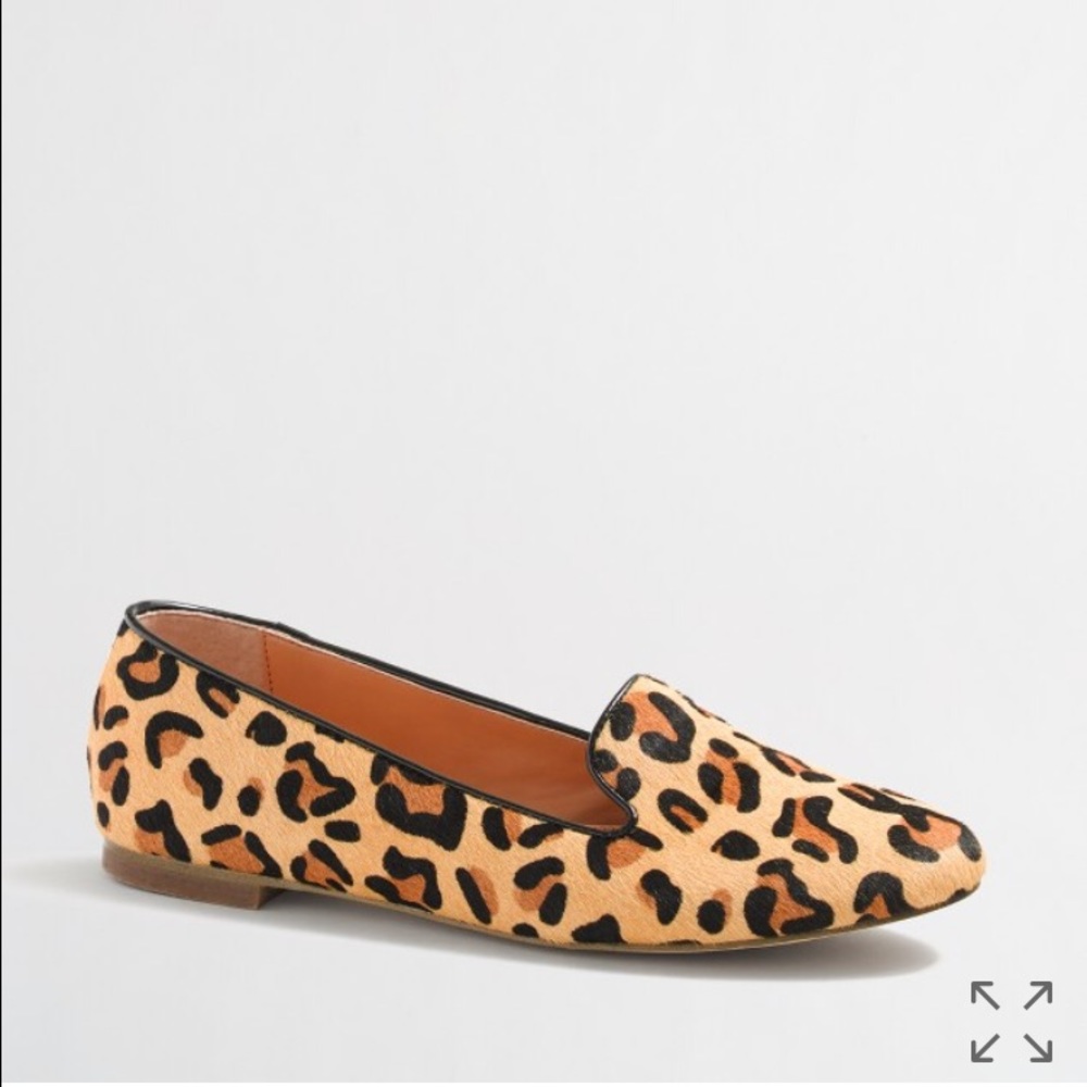 Leopard Calf Hair Cora Flats