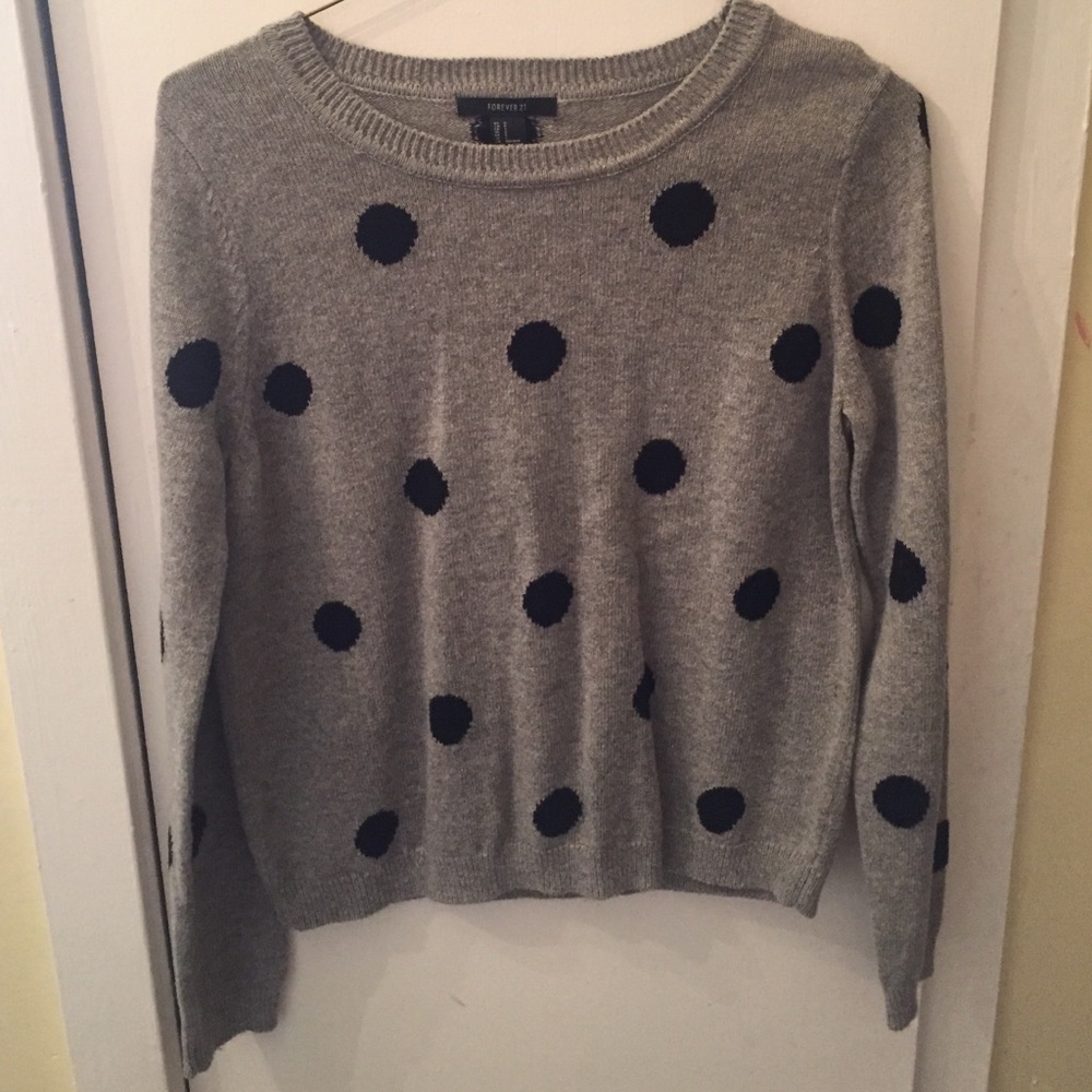 Black/gray Forever 21 Sweater