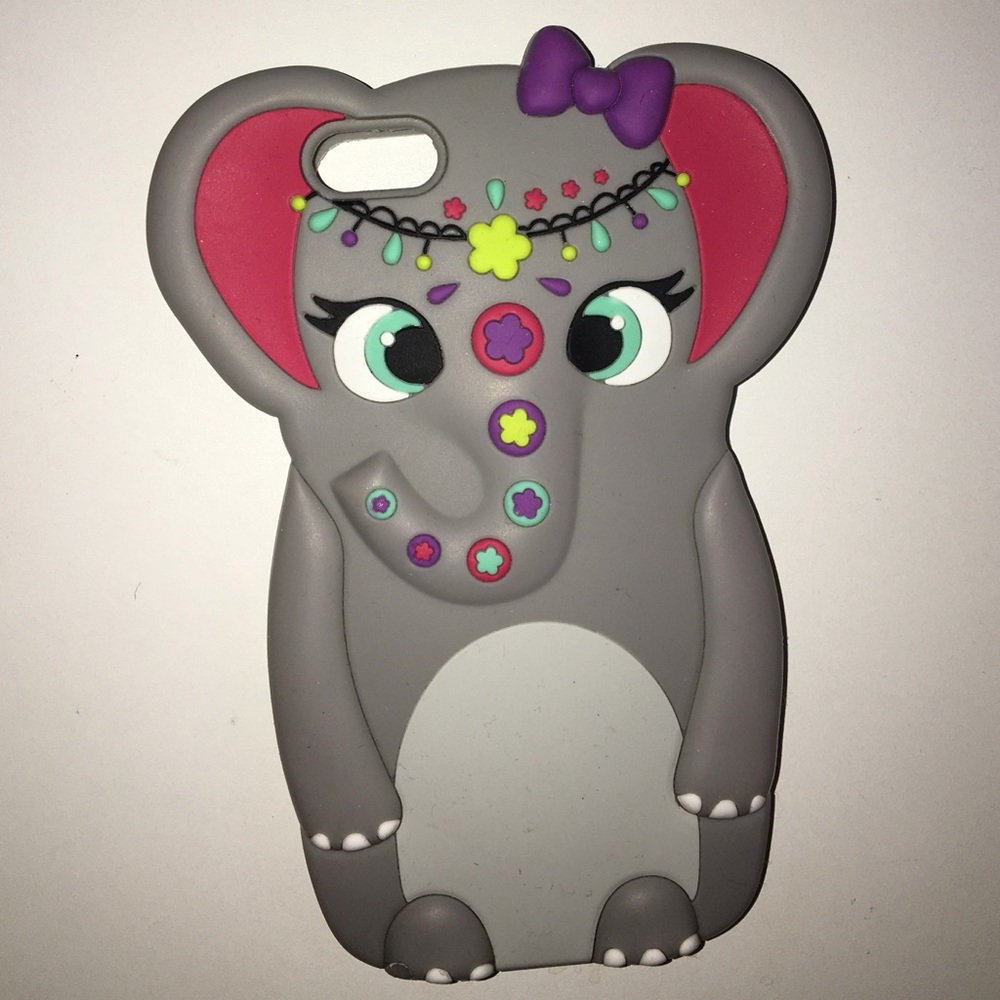 Iphone 5s rubber elephant case🐘