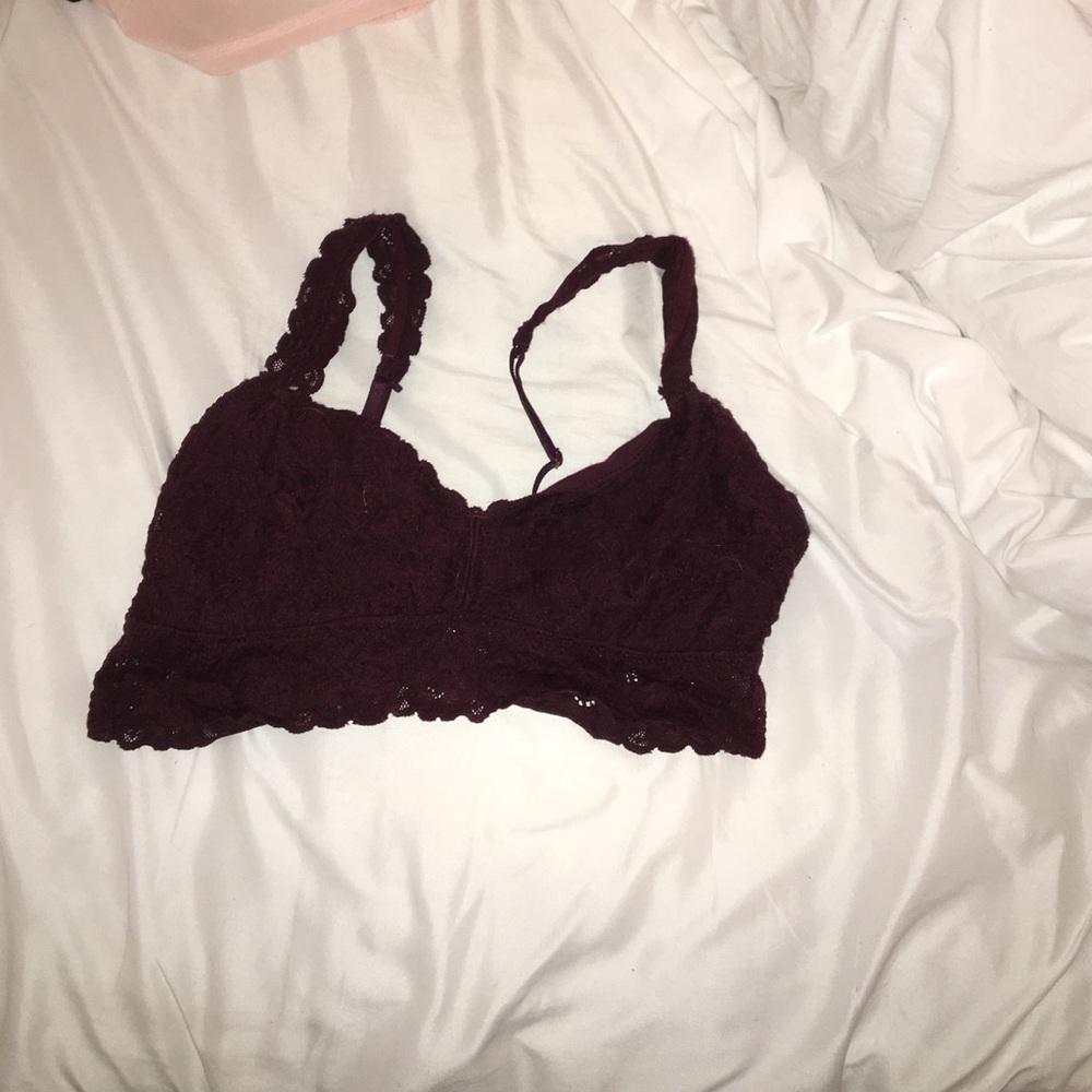 Maroon bralette