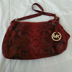 Red Michael Kors bag