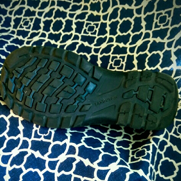 Lands End ALL WEATHER Leather Slip On Moccasins - Picture 3 of 4