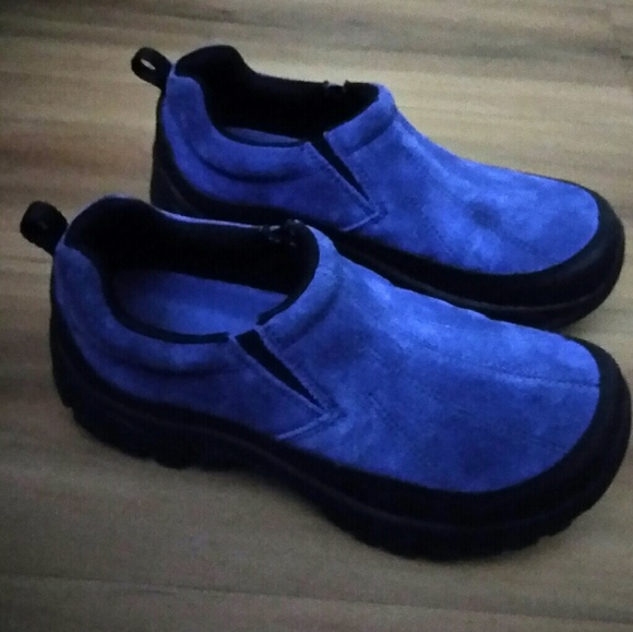 Lands End ALL WEATHER Leather Slip On Moccasins - Picture 4 of 4