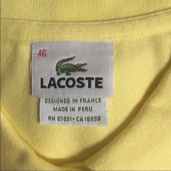 RESERVED Lacoste Polo Shirts RED (46) GREEN (44) - Picture 2 of 6