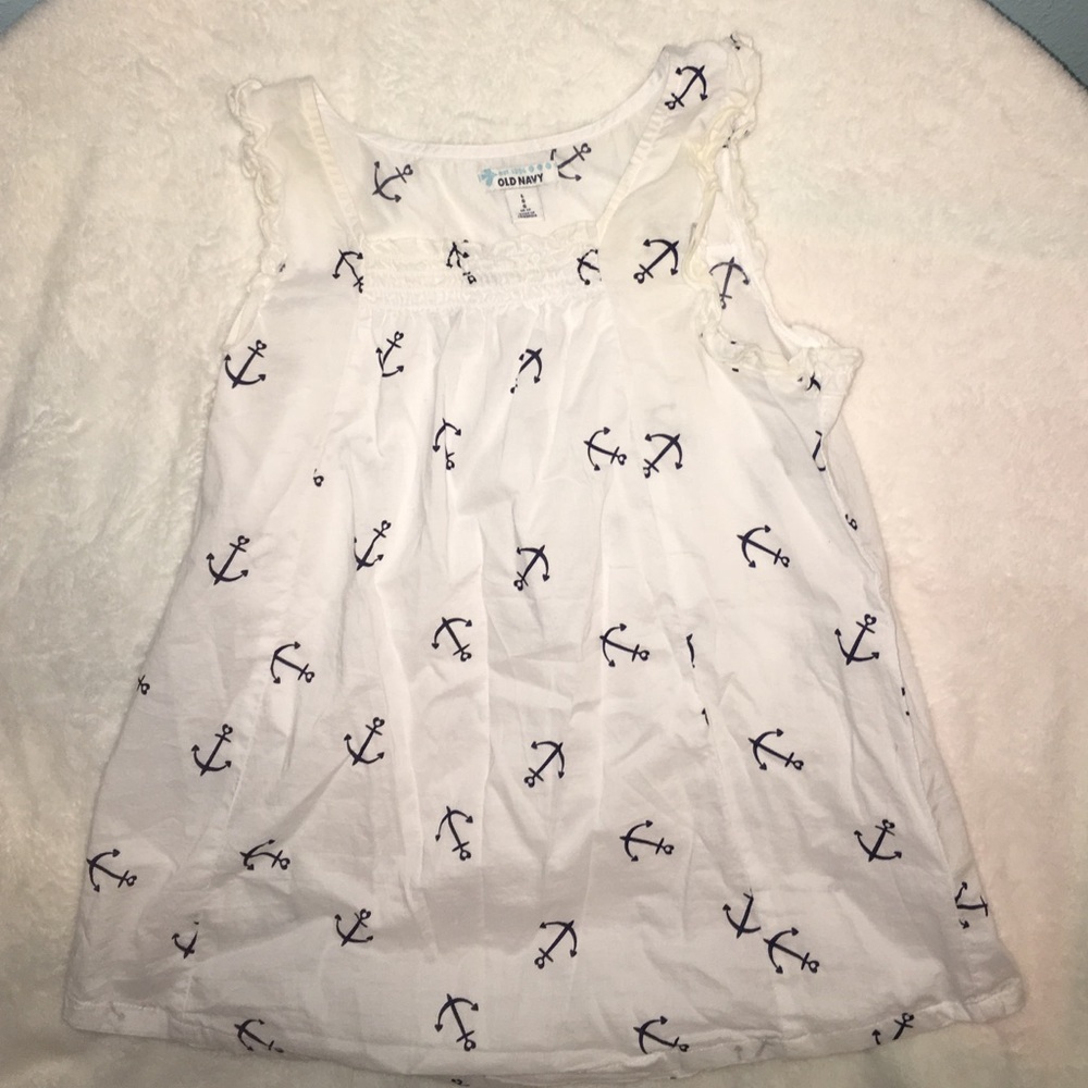 Old Navy tank top. Nautical and has anchors