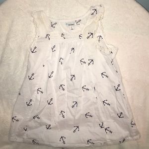 Old Navy tank top. Nautical and has anchors