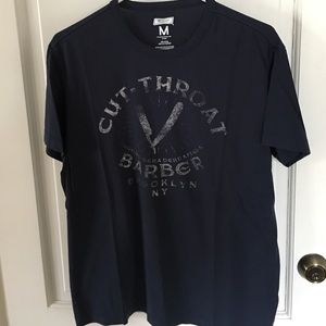 Men's Cut-throat vintage barber Tshirt