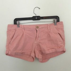 Seersucker Salmon Shorts