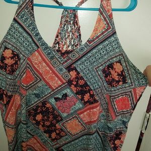 Maurices racerback dressy top(tunic lenth)EUC