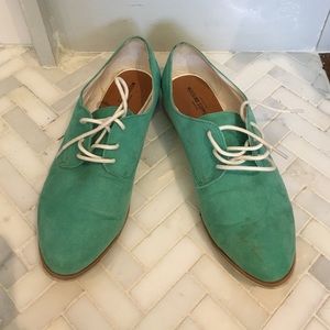 Teal Oxfords