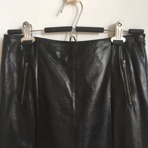 Halogen Leather Pencil Skirt