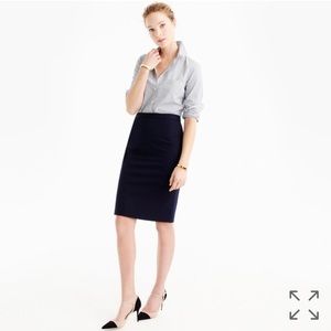 J Crew black pencil skirt