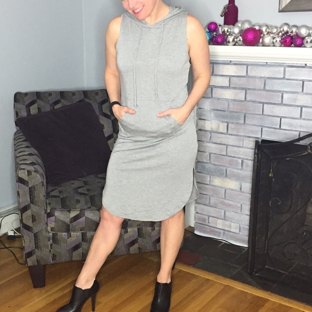 Sleeveless Hooded Dress