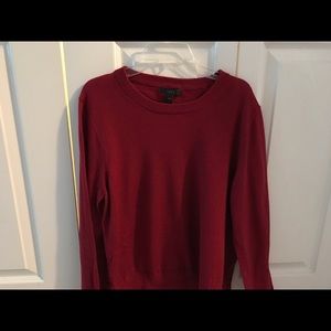 J. Crew crimson sweater 100% Merino Wool