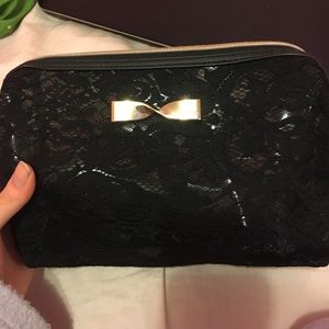 Black lace VS cosmetic bag