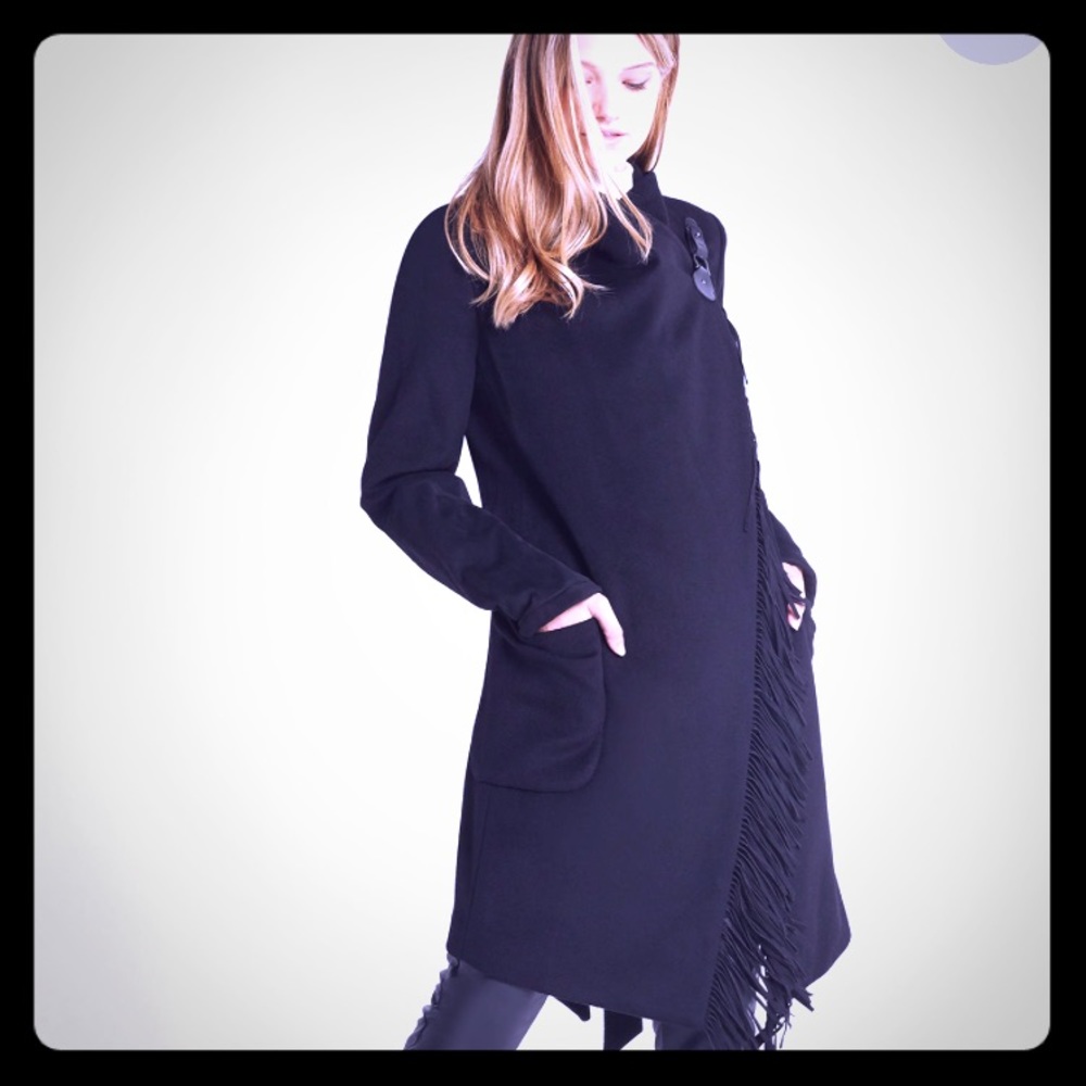 Fringe trim coat