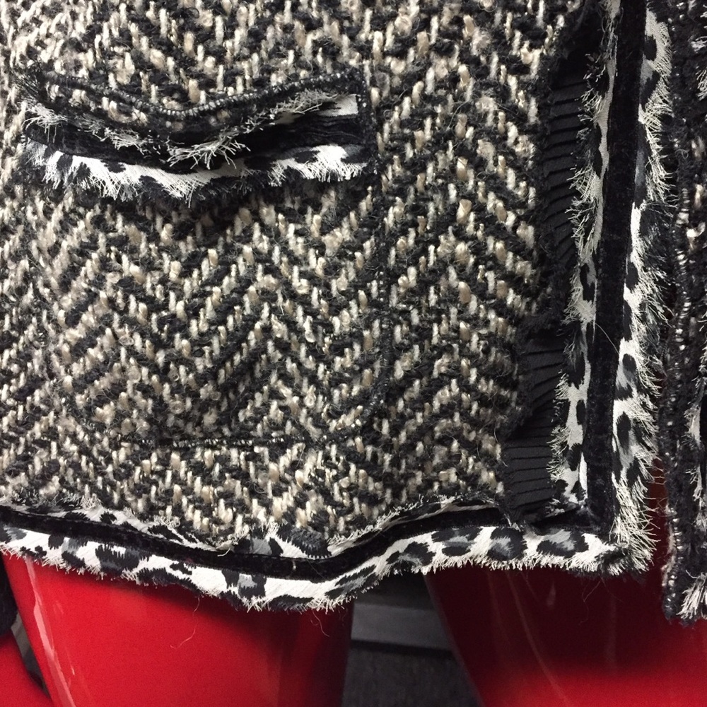 Chico's Multi Textured Jacket With Lining - image 2