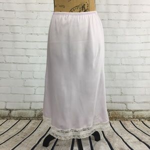 Vintage Dior Pale Lavender Lace Lined Slip Skirt