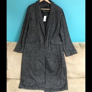 Banana Republic long tweed coat Size M
