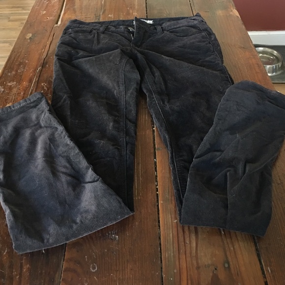 Free people corduroy slim black jeans size 26 - Picture 2 of 3