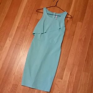 Knee length aqua dress