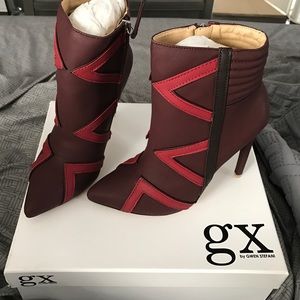 KAORU GX Bordeaux/Red booties