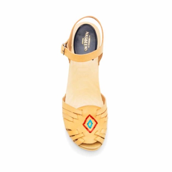 Swedish Hasbeens Shoes - Swedish Hasbeens Huarache Debutant Sandals