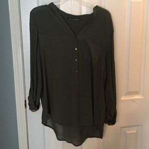 Green blouse