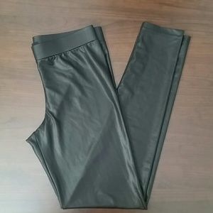 Black Faux Leather Leggings