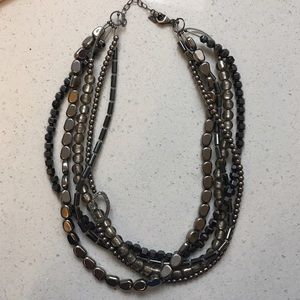 Gorgeous silver and grey necklace
