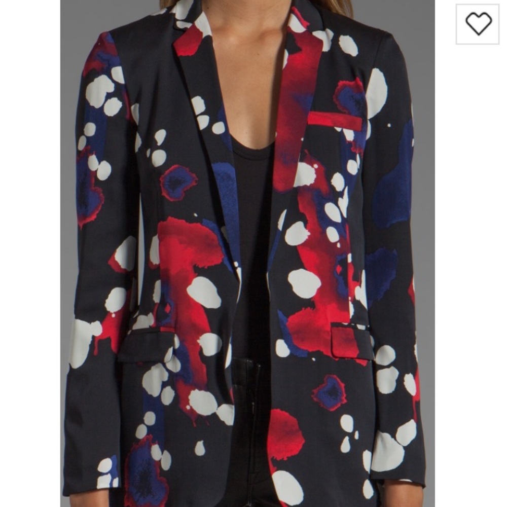 Diane Von Furstenberg 'Vint' Silk Blazer in 6 DVF