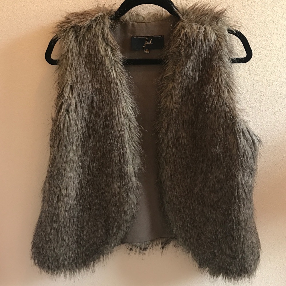 Jack Fur Vest Brown