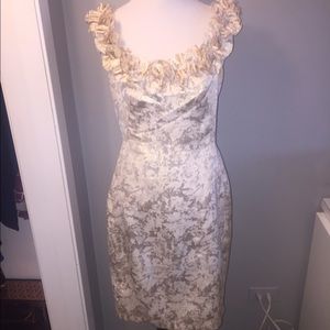 Gold and cream dress