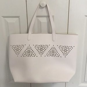 White Leather Purse