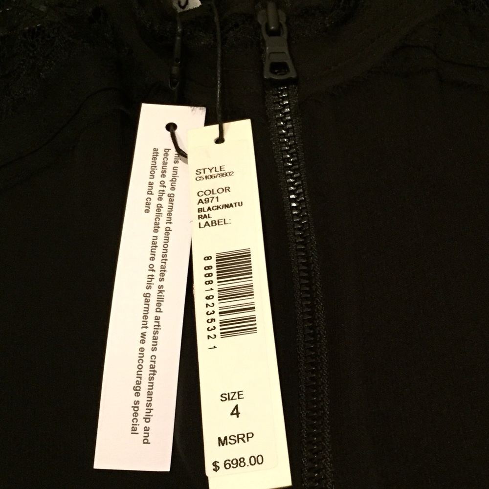 Alice + Olivia Giovanna silk lace high-neck maxi - Picture 5 of 5