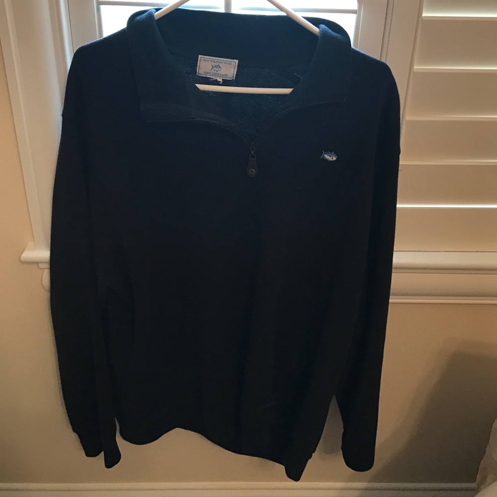 Black men's southern tide quarter zip