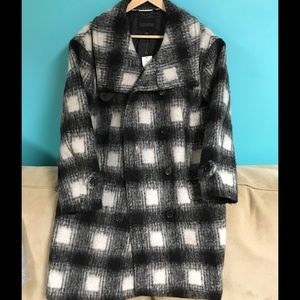 Banana Republic Double-Breasted Cocoon Wool Coat