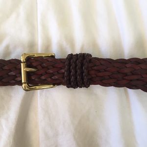 Genuine Leather Woven Belt