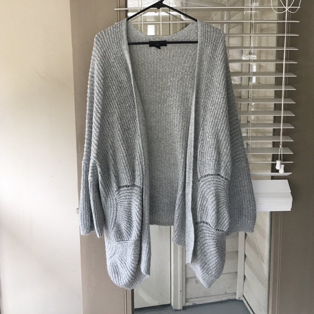 Women's gray cardigan