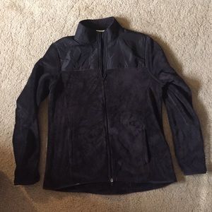 A warm zip up sweatshirt