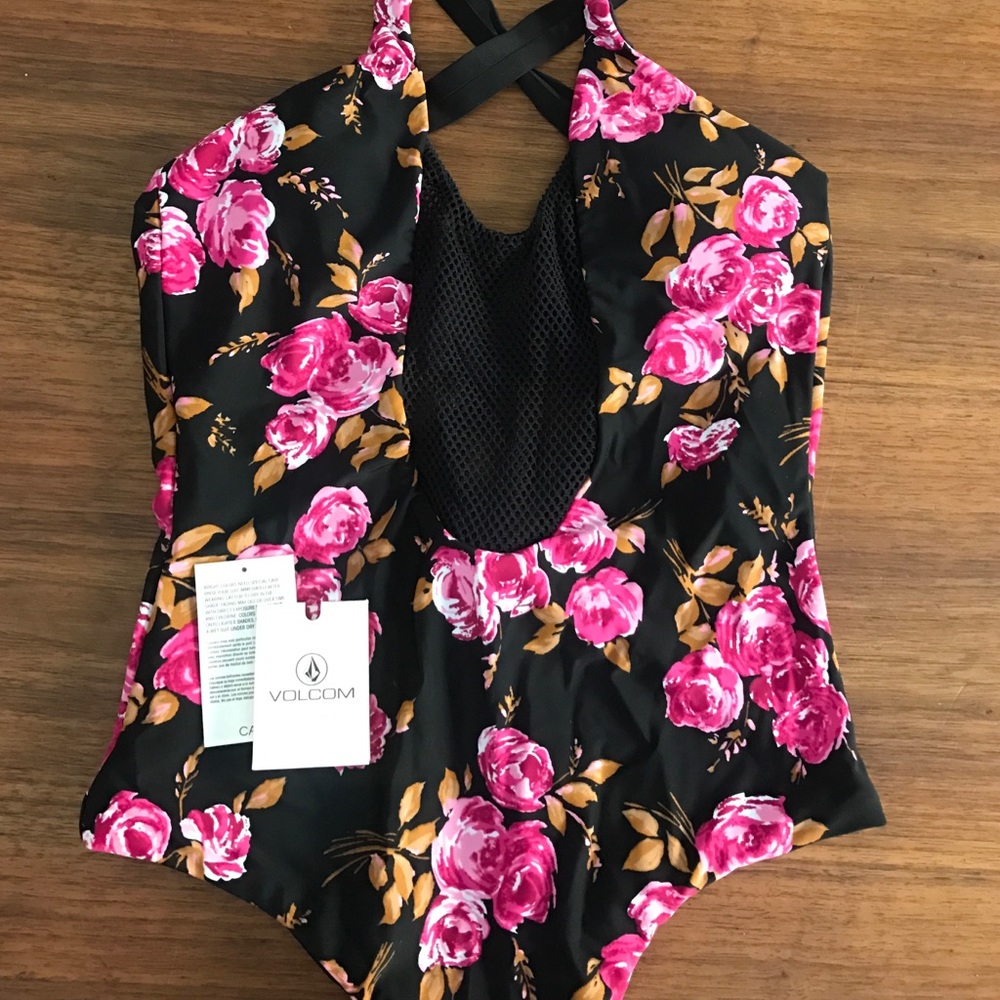 Brand new Volcom one piece bathing suit
