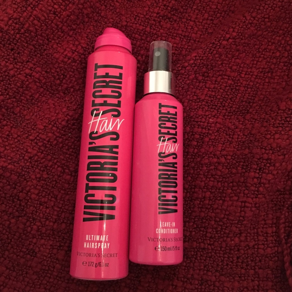 VS hairspray and leave in conditioner