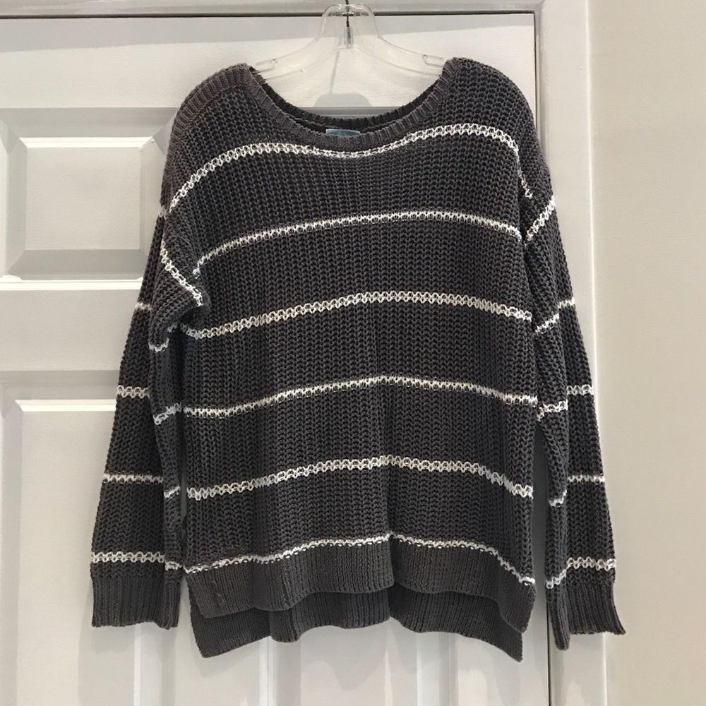 Gray Cotton Sweater