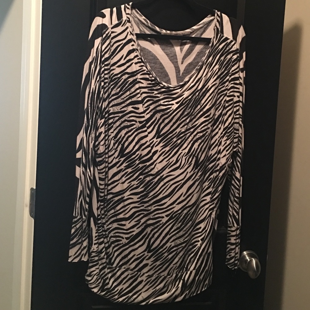 Zebra print tunic