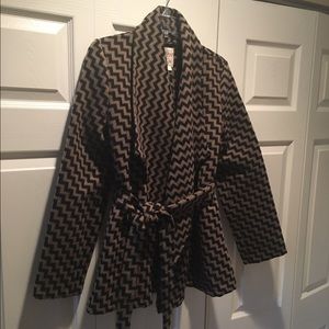 Tulle Chevron Wool Blend Jacket